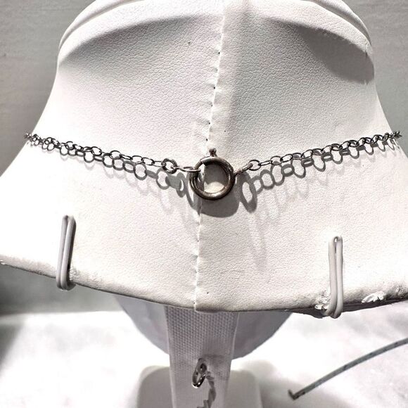 Handmade Link Sterling Silver And Cream Trochus Shell Pendant Necklace - Picture 2 of 2